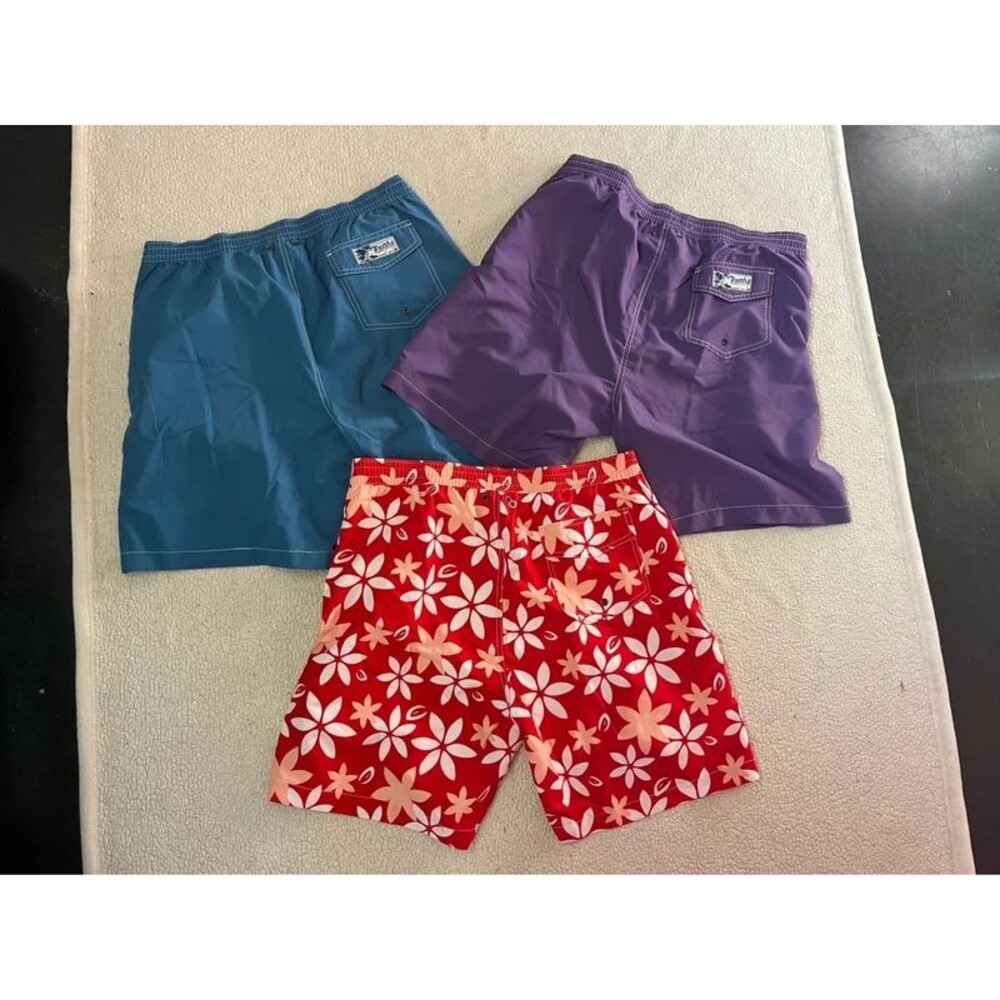 Lot of 3 Mens Swim Trunks Large